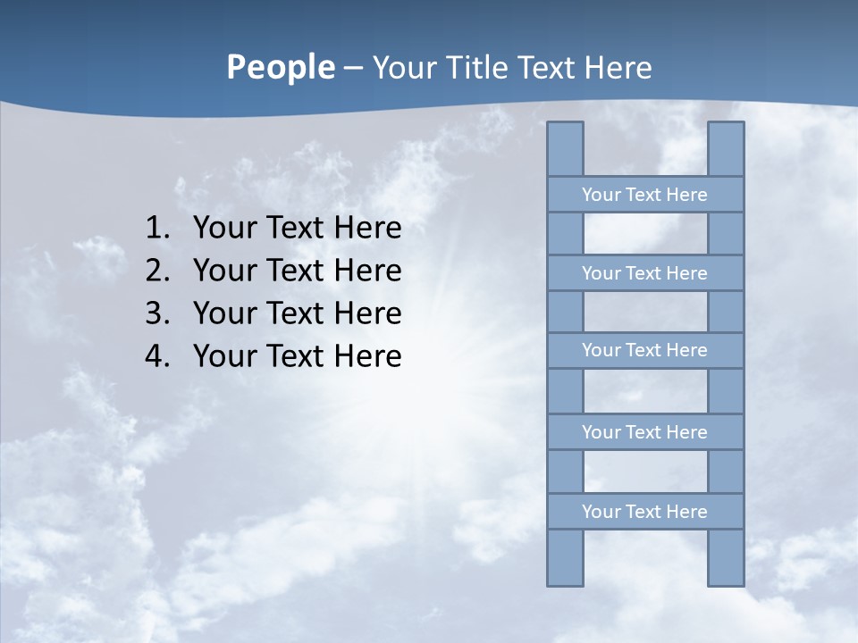 Panorama Bright Blue PowerPoint Template