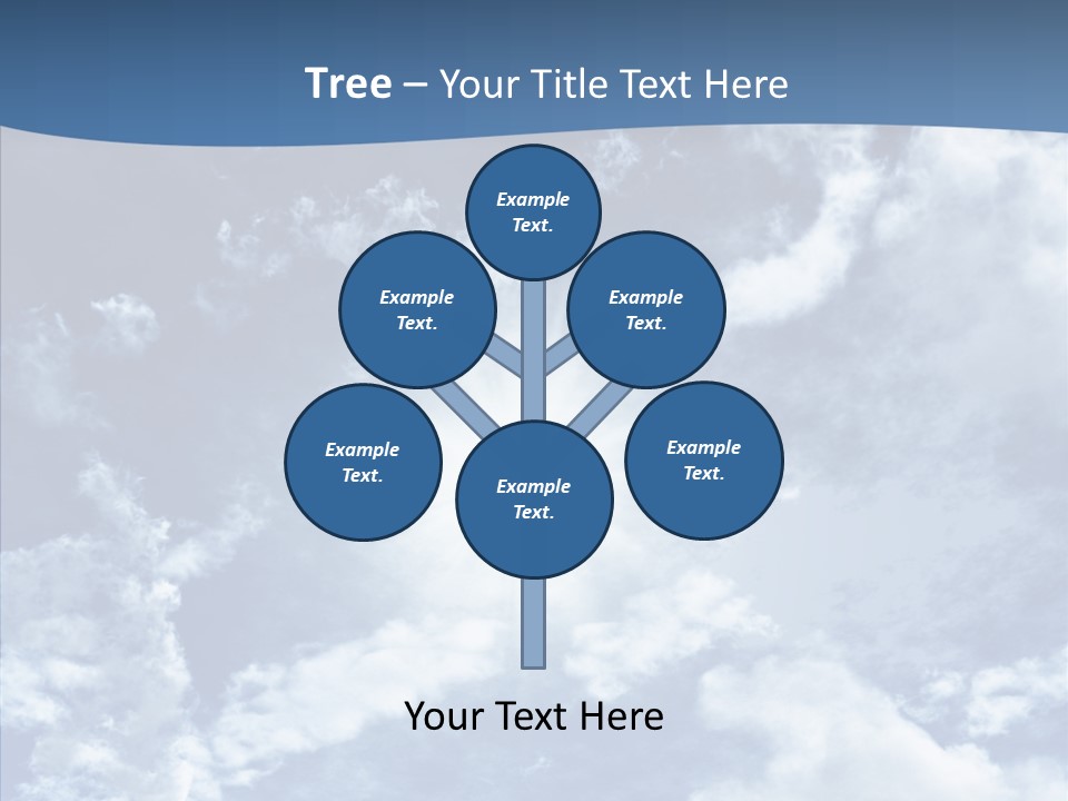 Panorama Bright Blue PowerPoint Template