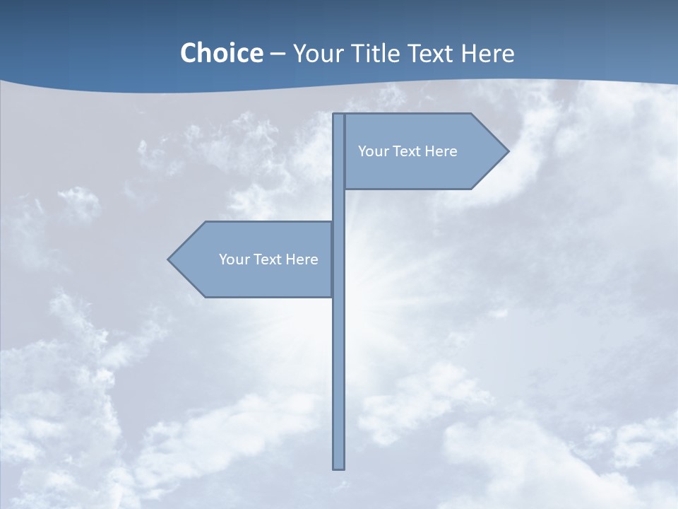 Panorama Bright Blue PowerPoint Template