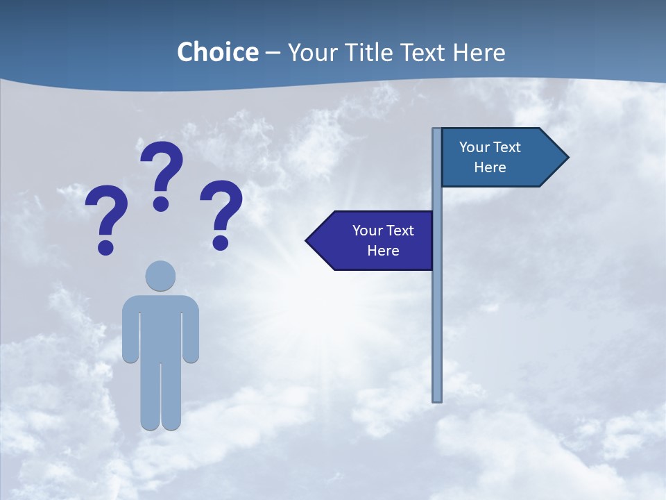 Panorama Bright Blue PowerPoint Template
