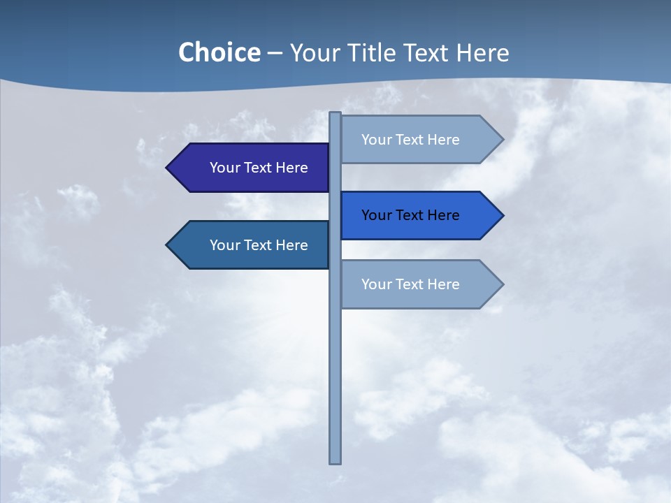 Panorama Bright Blue PowerPoint Template