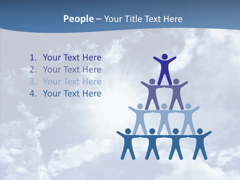 Panorama Bright Blue PowerPoint Template