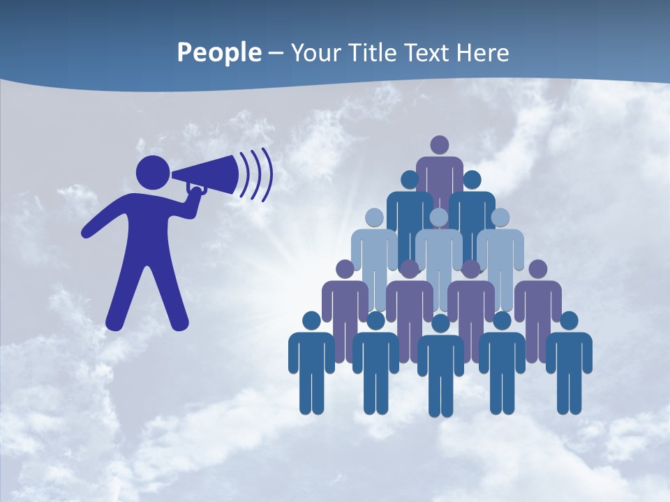 Panorama Bright Blue PowerPoint Template