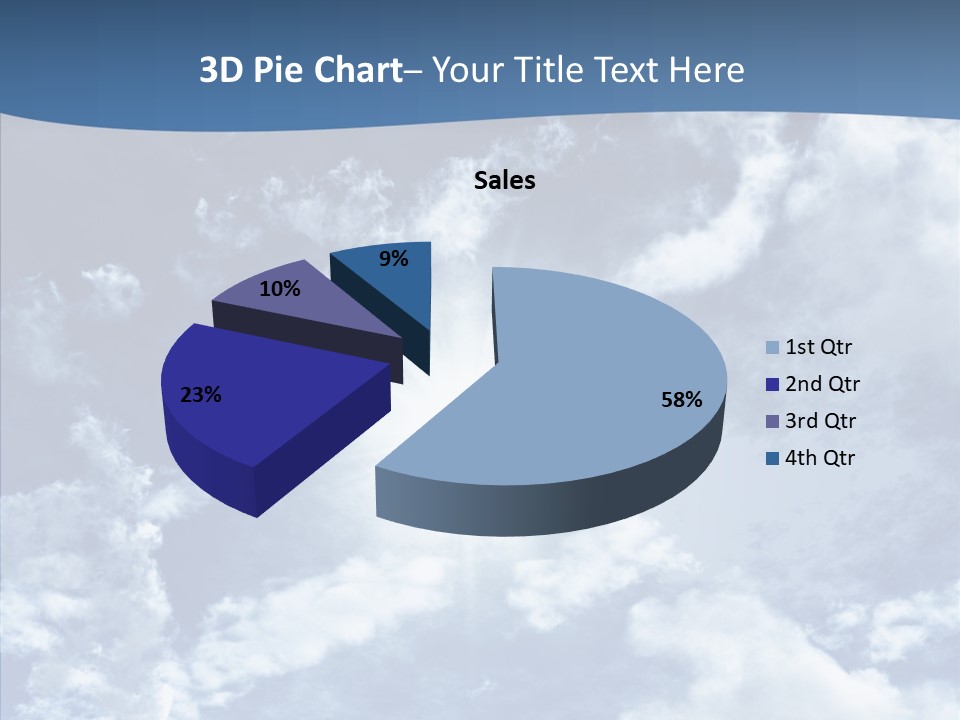 Panorama Bright Blue PowerPoint Template