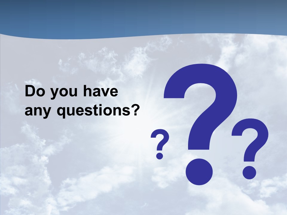 Panorama Bright Blue PowerPoint Template