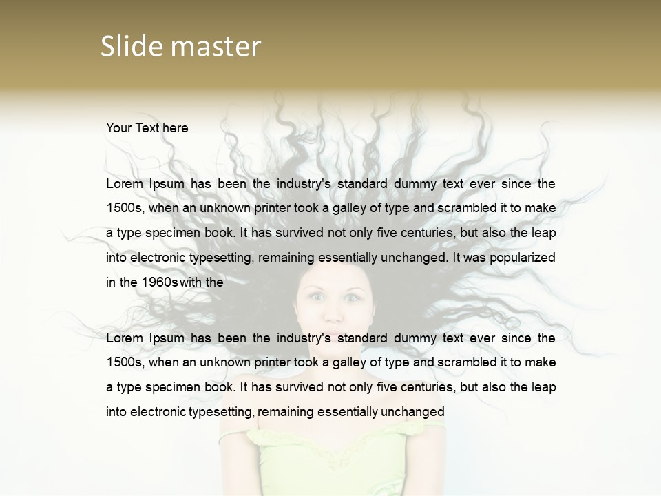 Hairstyle Funny Soft PowerPoint Template