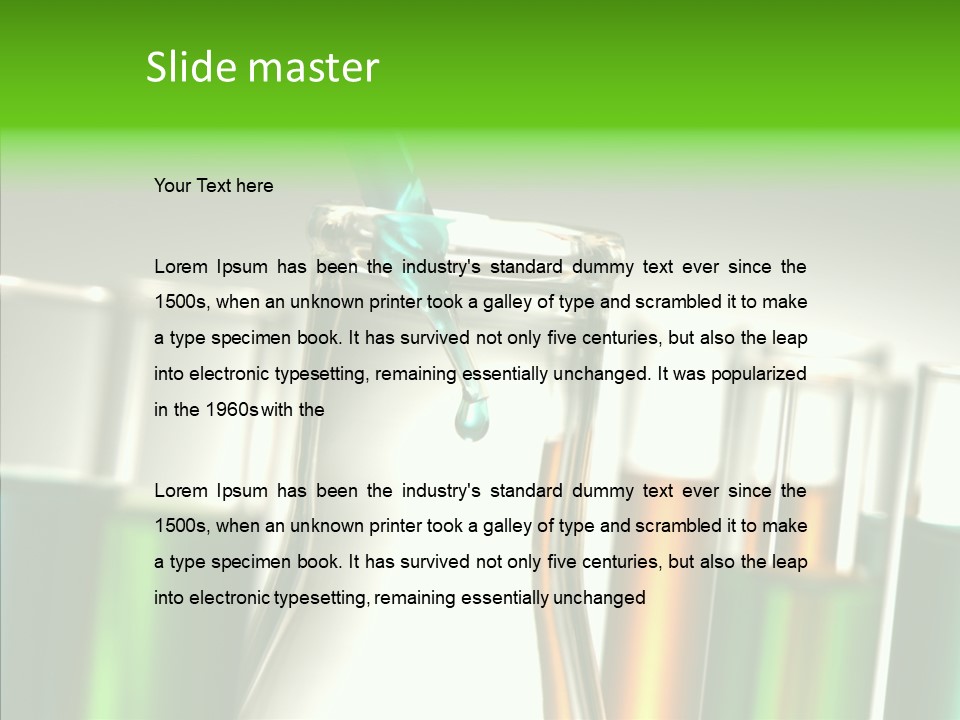 Chemical Research Experiment PowerPoint Template