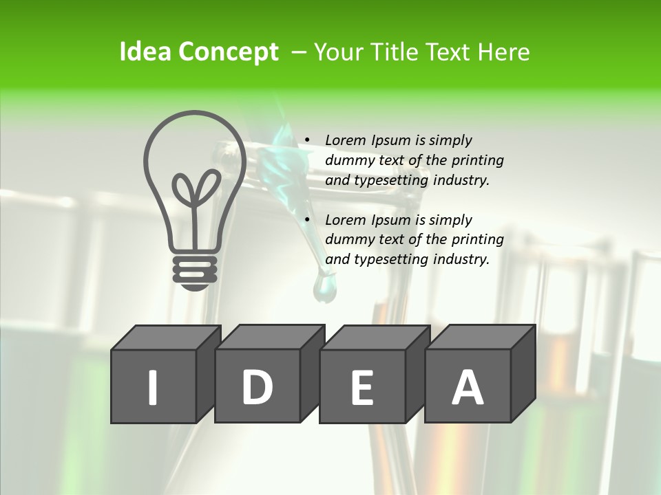 Chemical Research Experiment PowerPoint Template