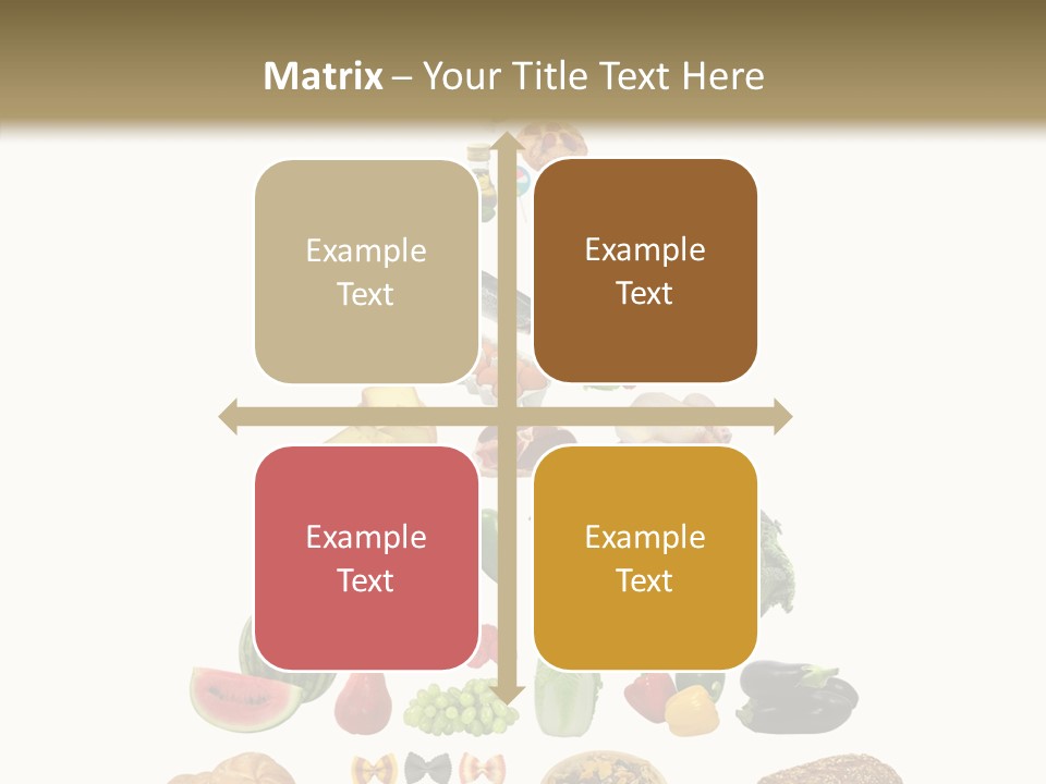 Bread Dairy Sausage PowerPoint Template
