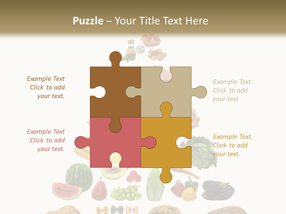 Bread Dairy Sausage PowerPoint Template