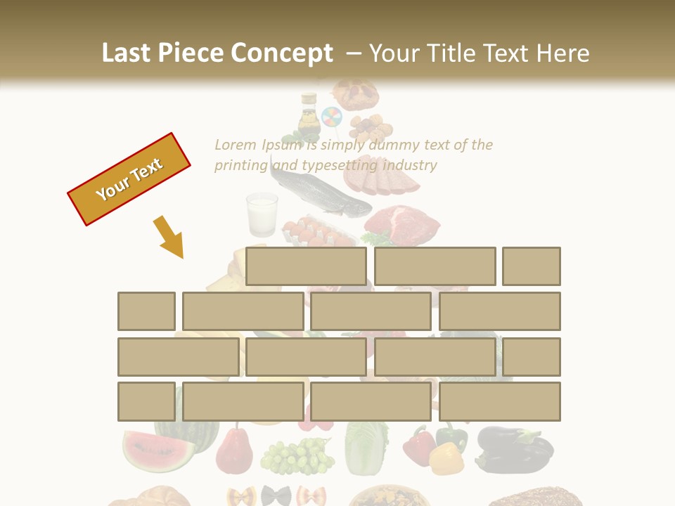 Bread Dairy Sausage PowerPoint Template