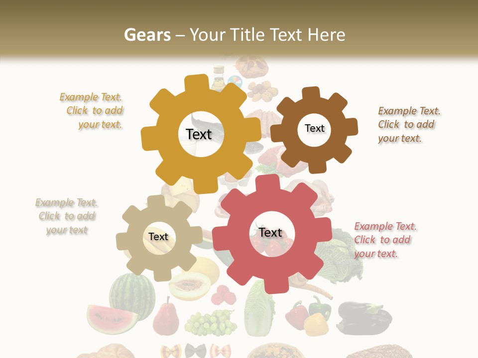 Bread Dairy Sausage PowerPoint Template