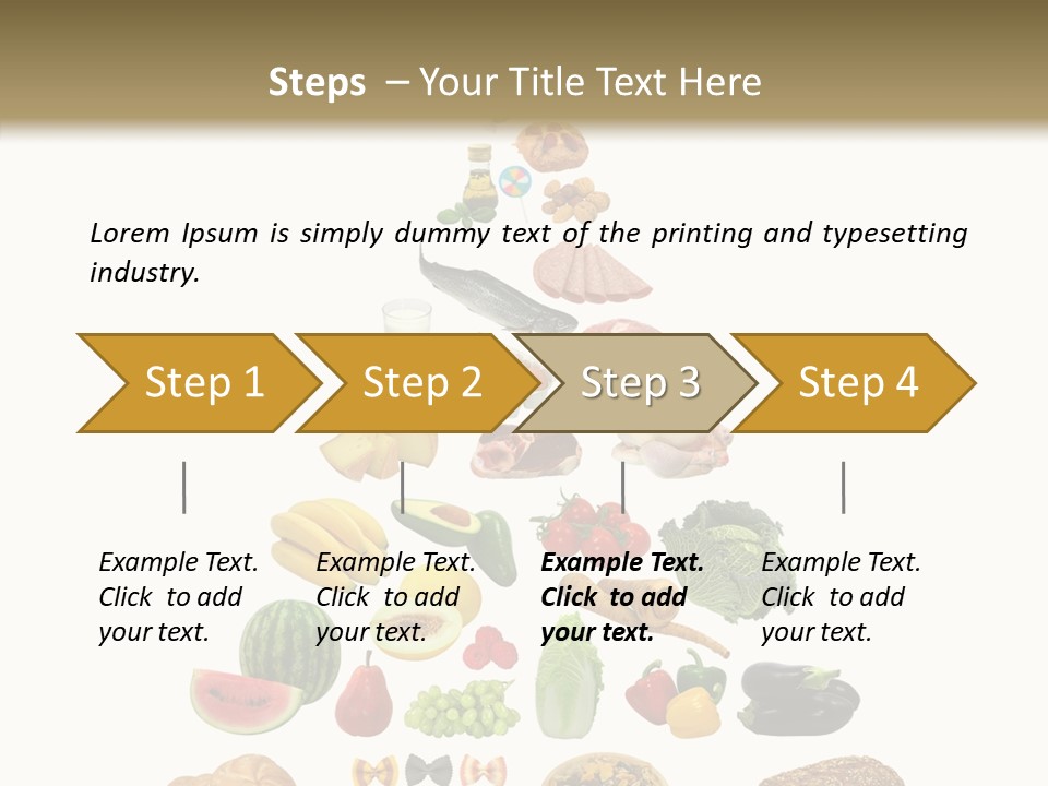 Bread Dairy Sausage PowerPoint Template