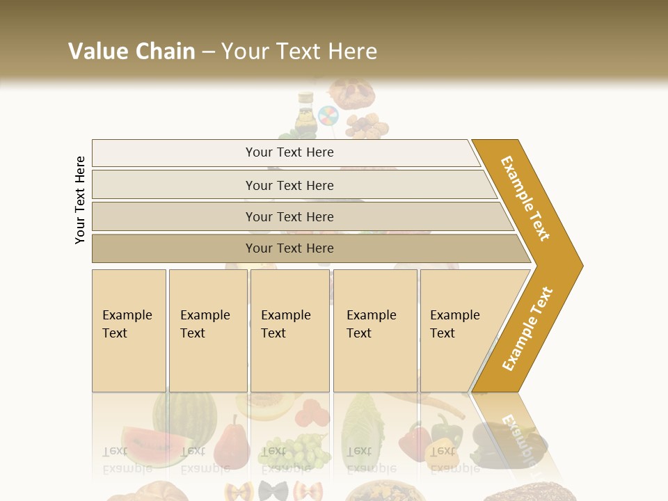 Bread Dairy Sausage PowerPoint Template