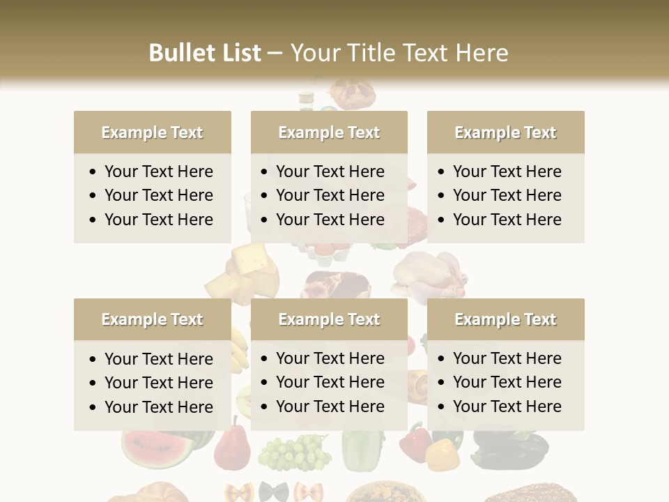 Bread Dairy Sausage PowerPoint Template