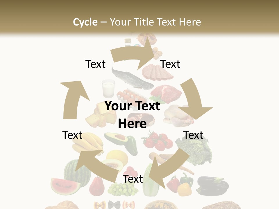 Bread Dairy Sausage PowerPoint Template