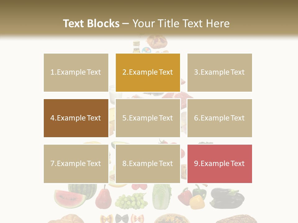 Bread Dairy Sausage PowerPoint Template