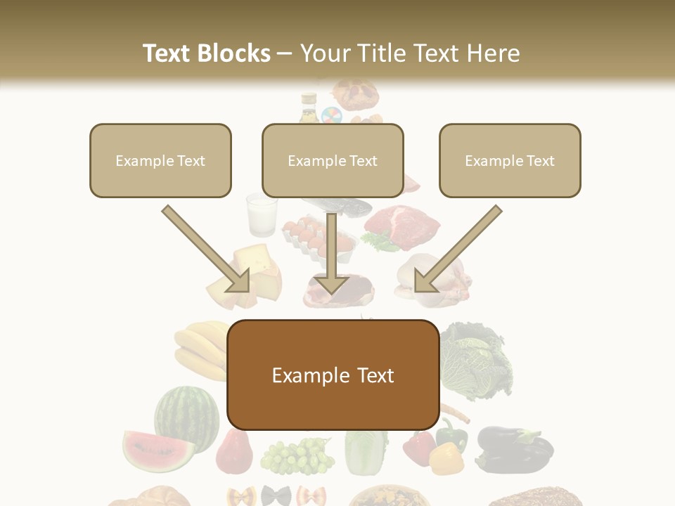 Bread Dairy Sausage PowerPoint Template