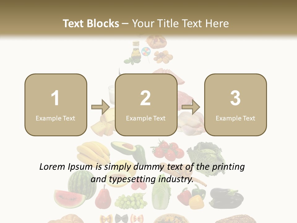 Bread Dairy Sausage PowerPoint Template