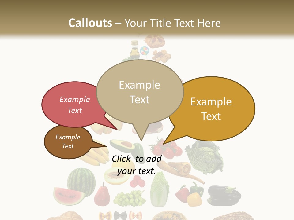 Bread Dairy Sausage PowerPoint Template
