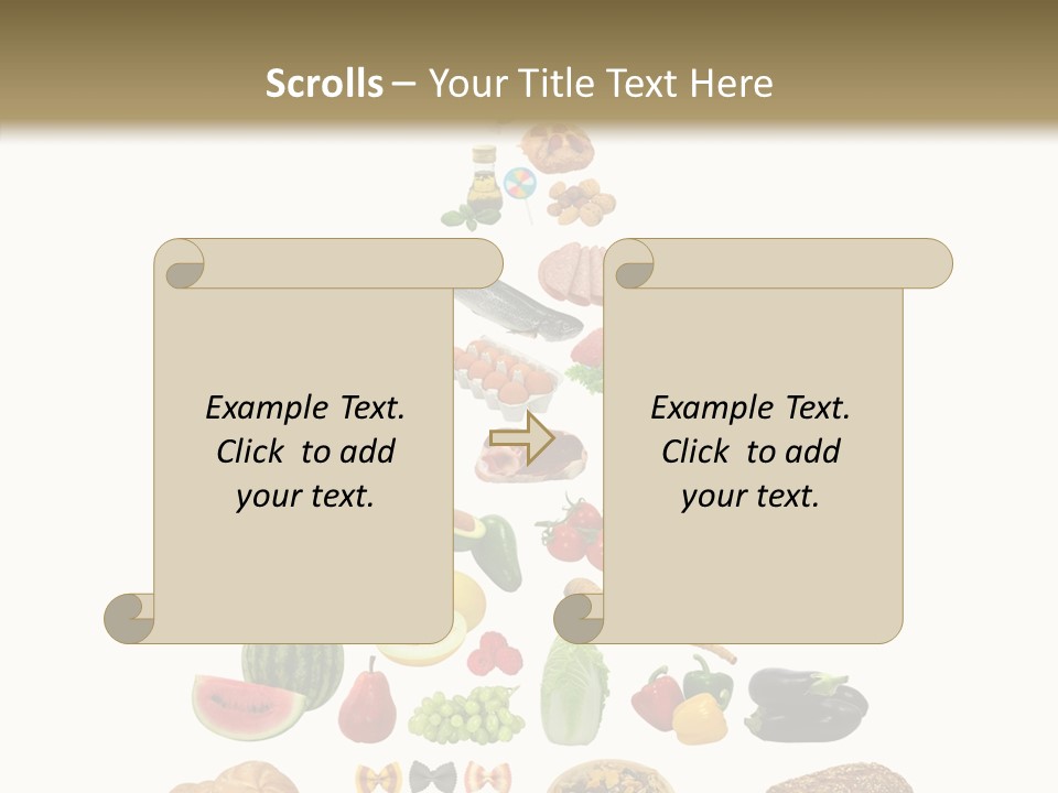 Bread Dairy Sausage PowerPoint Template