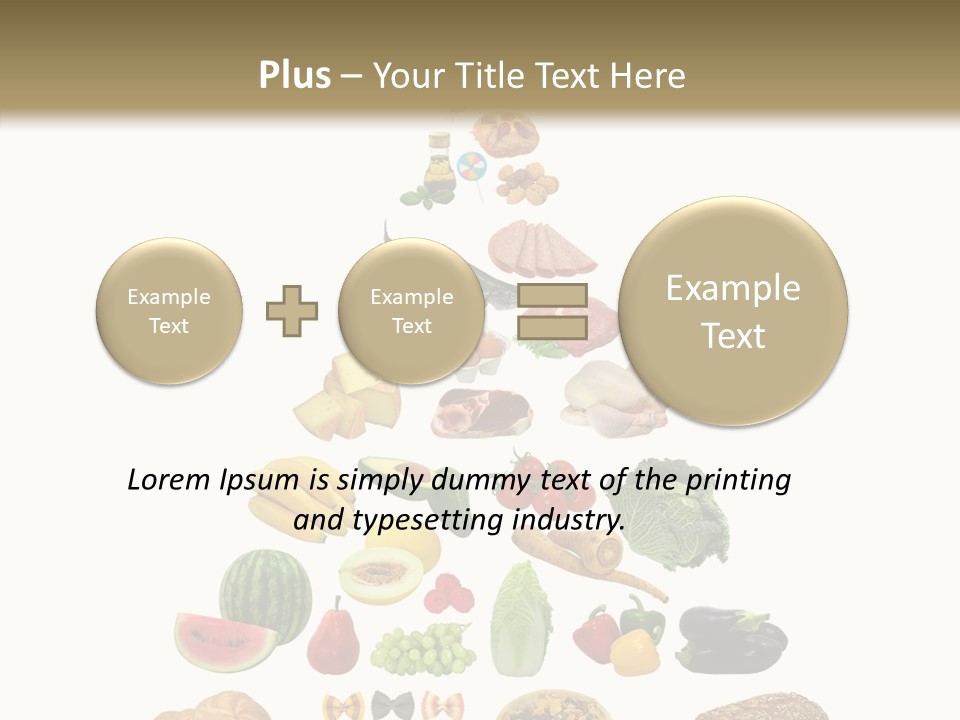 Bread Dairy Sausage PowerPoint Template