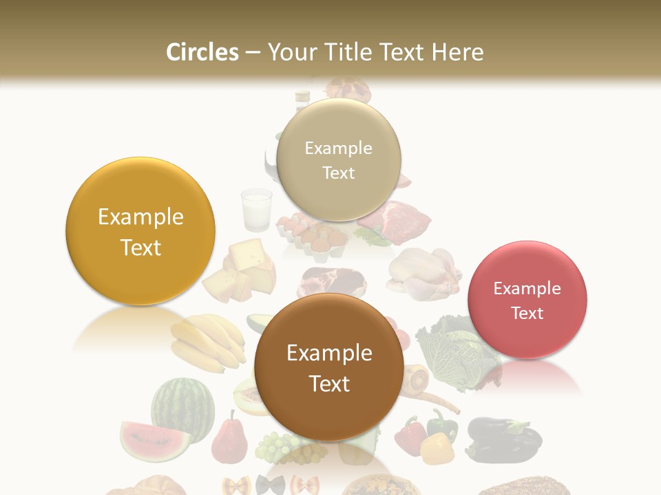 Bread Dairy Sausage PowerPoint Template