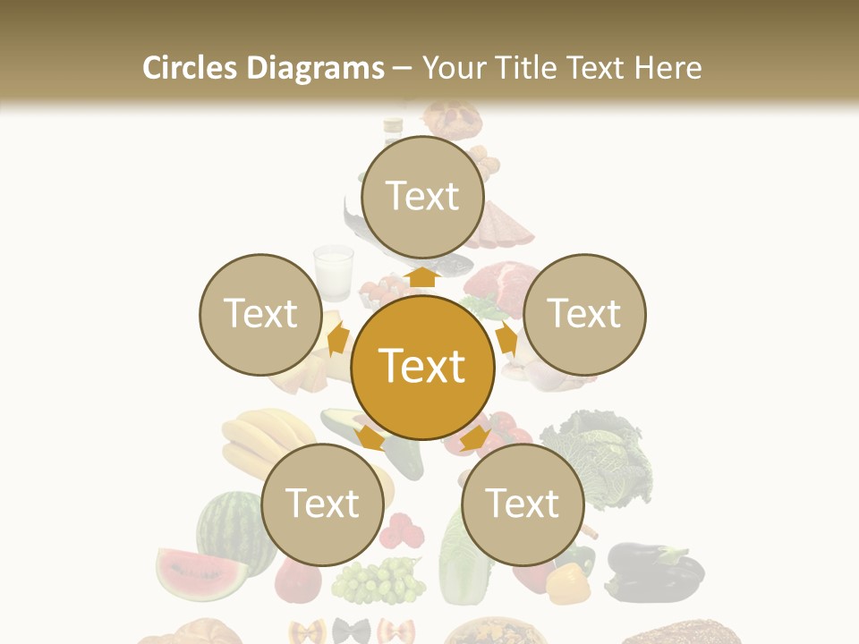 Bread Dairy Sausage PowerPoint Template