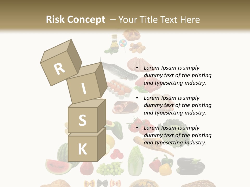 Bread Dairy Sausage PowerPoint Template