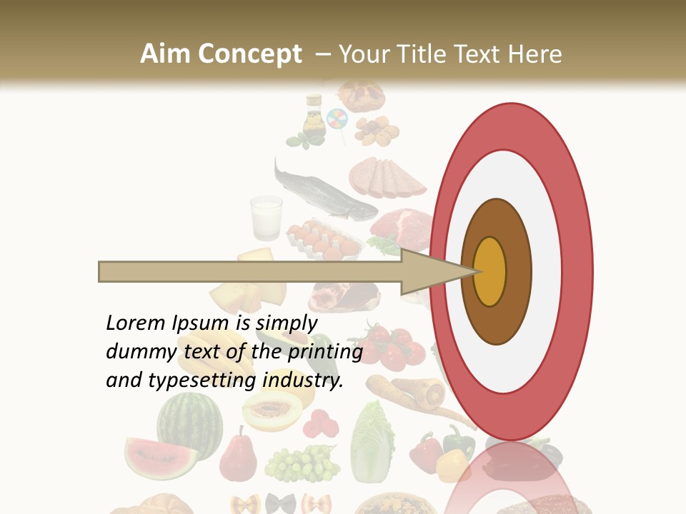 Bread Dairy Sausage PowerPoint Template