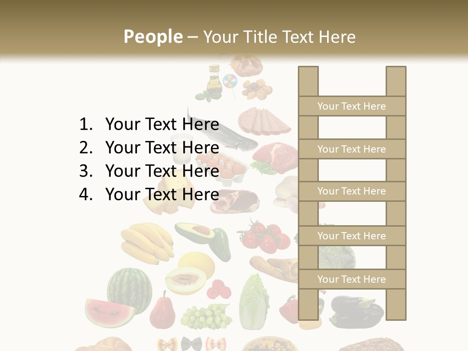 Bread Dairy Sausage PowerPoint Template