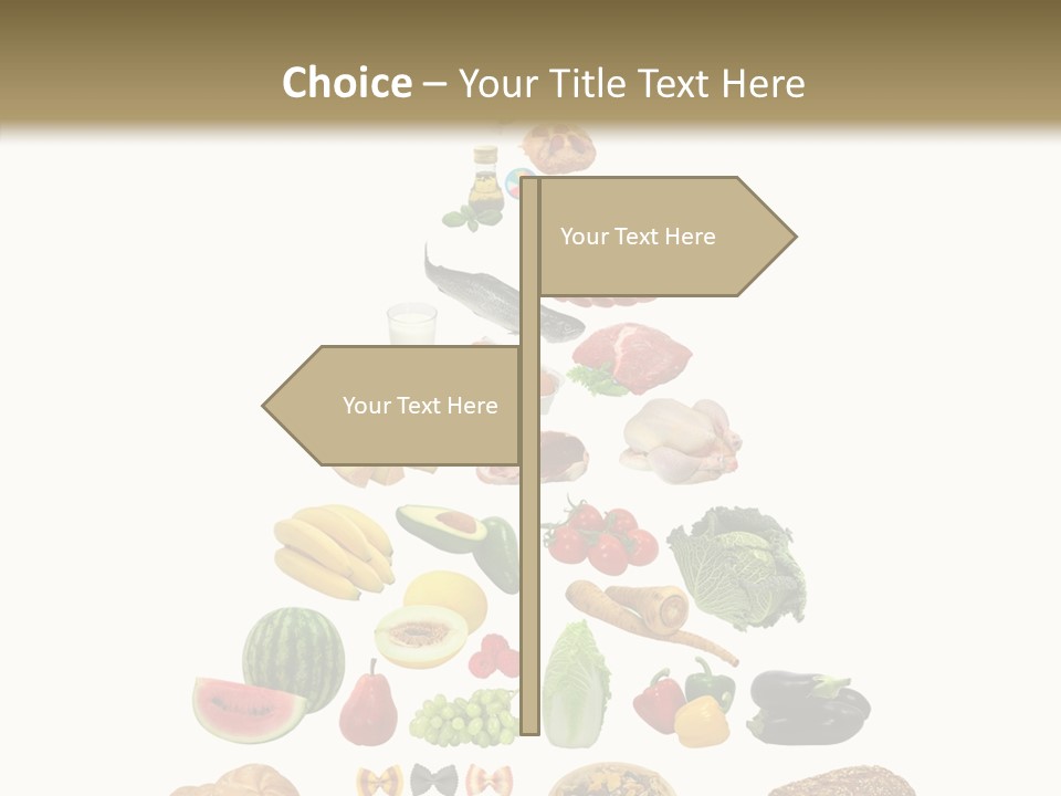 Bread Dairy Sausage PowerPoint Template