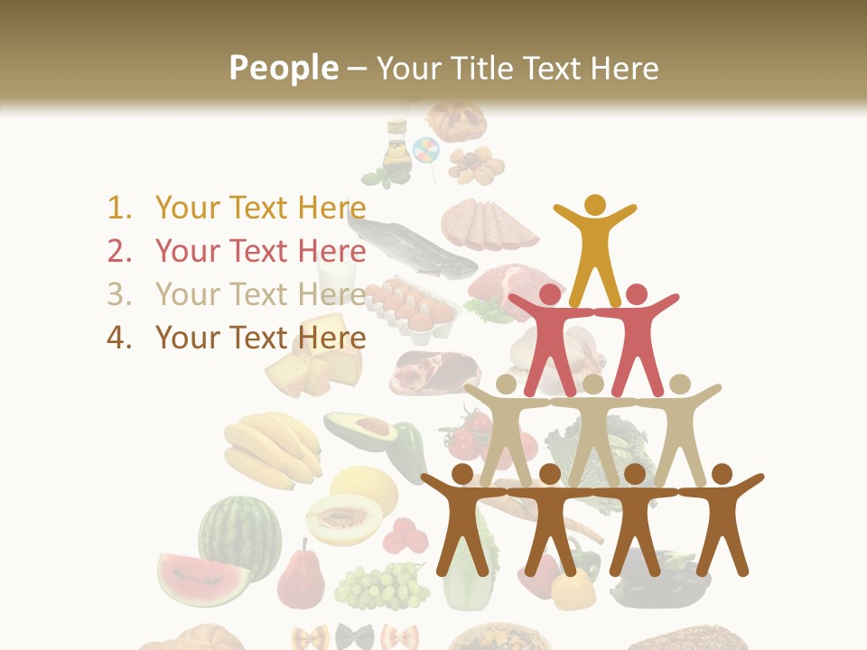 Bread Dairy Sausage PowerPoint Template