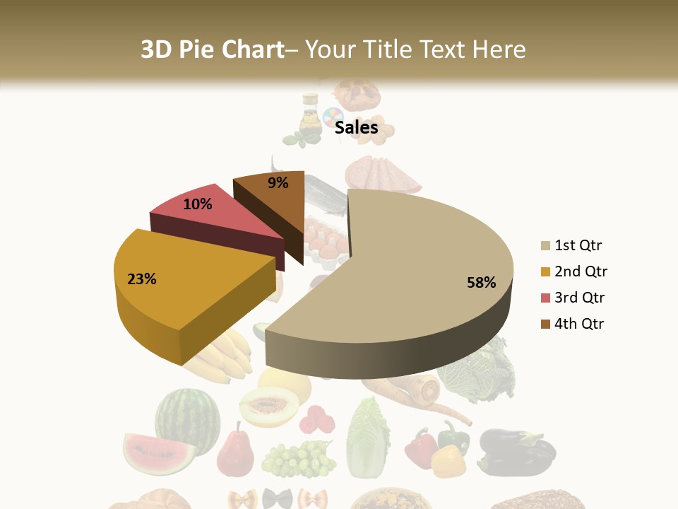 Bread Dairy Sausage PowerPoint Template