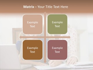 Explaining People Desk PowerPoint Template