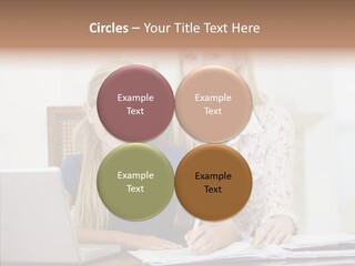 Explaining People Desk PowerPoint Template