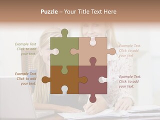 Explaining People Desk PowerPoint Template
