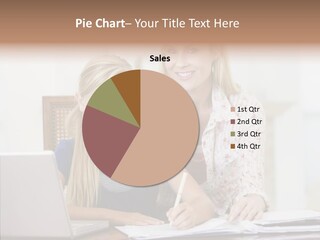 Explaining People Desk PowerPoint Template