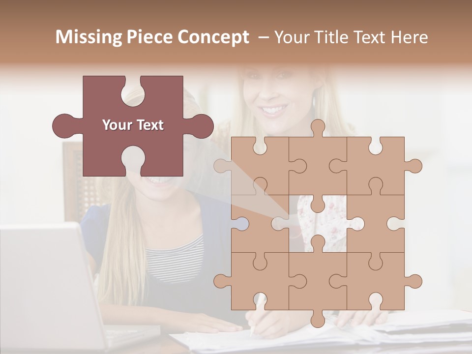 Explaining People Desk PowerPoint Template