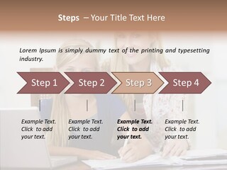 Explaining People Desk PowerPoint Template