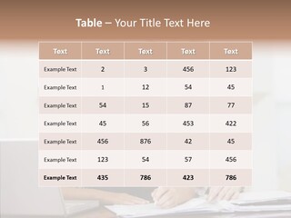 Explaining People Desk PowerPoint Template