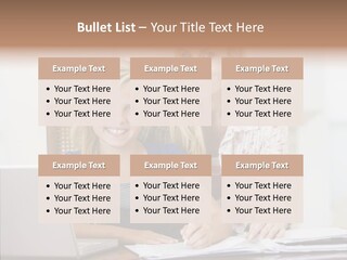 Explaining People Desk PowerPoint Template