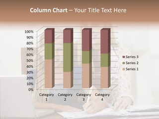 Explaining People Desk PowerPoint Template