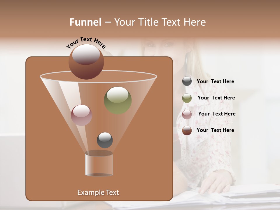 Explaining People Desk PowerPoint Template