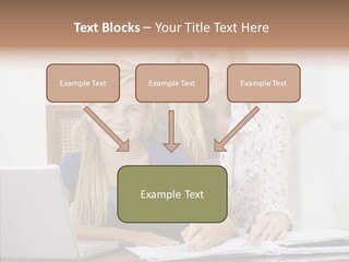 Explaining People Desk PowerPoint Template
