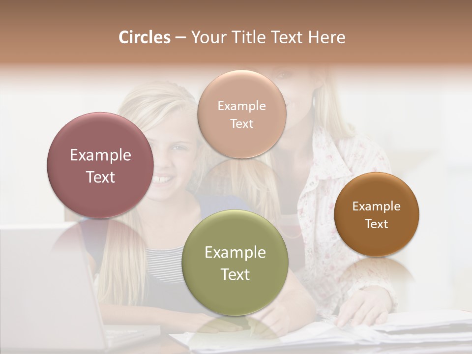 Explaining People Desk PowerPoint Template
