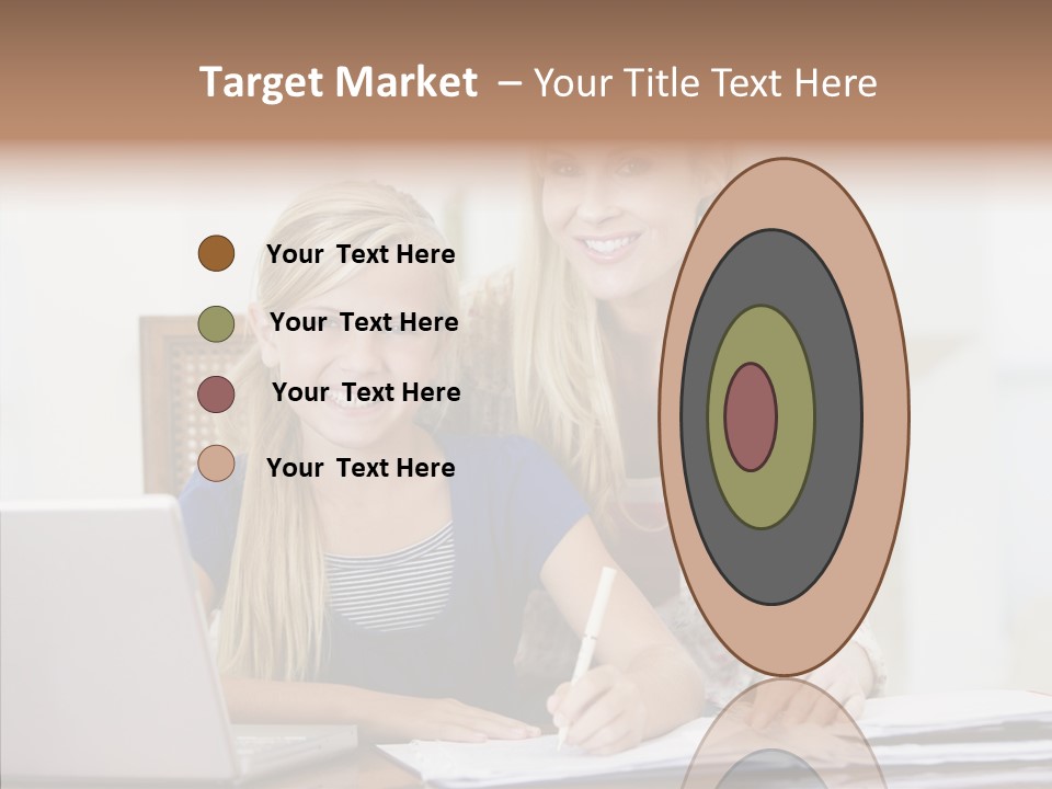 Explaining People Desk PowerPoint Template