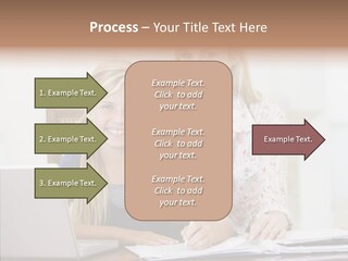 Explaining People Desk PowerPoint Template