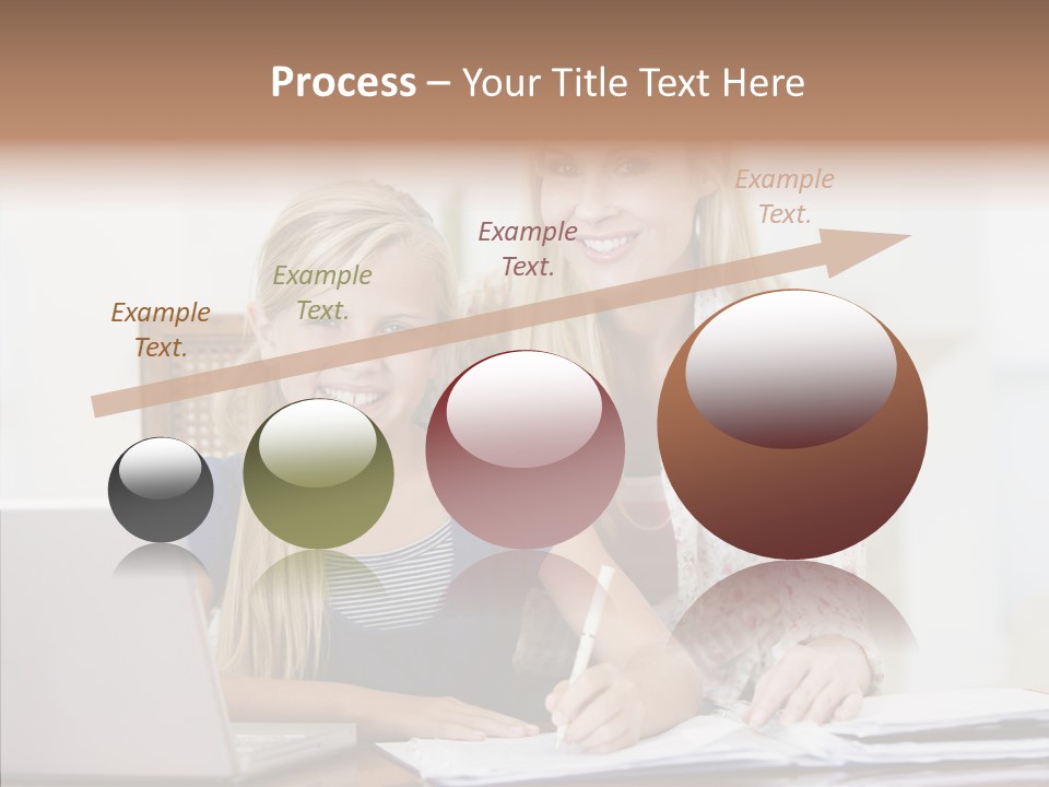 Explaining People Desk PowerPoint Template