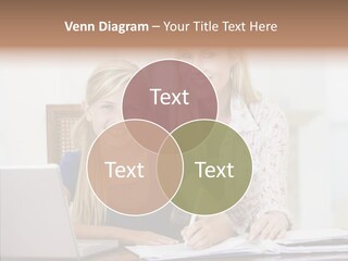 Explaining People Desk PowerPoint Template